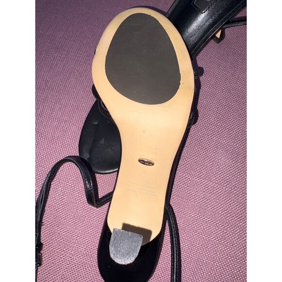 Tony Bianco Laguna Sandals in Black Leather 9 With Box Womens High Heels - Picture 10 of 13
